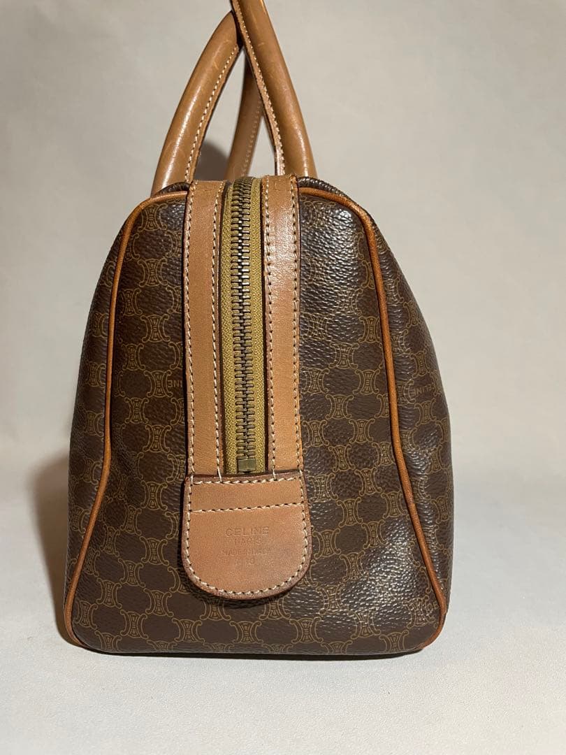 CELINE セリーヌ　マカダム柄　ミニボストンバッグ　ハンドバッグ