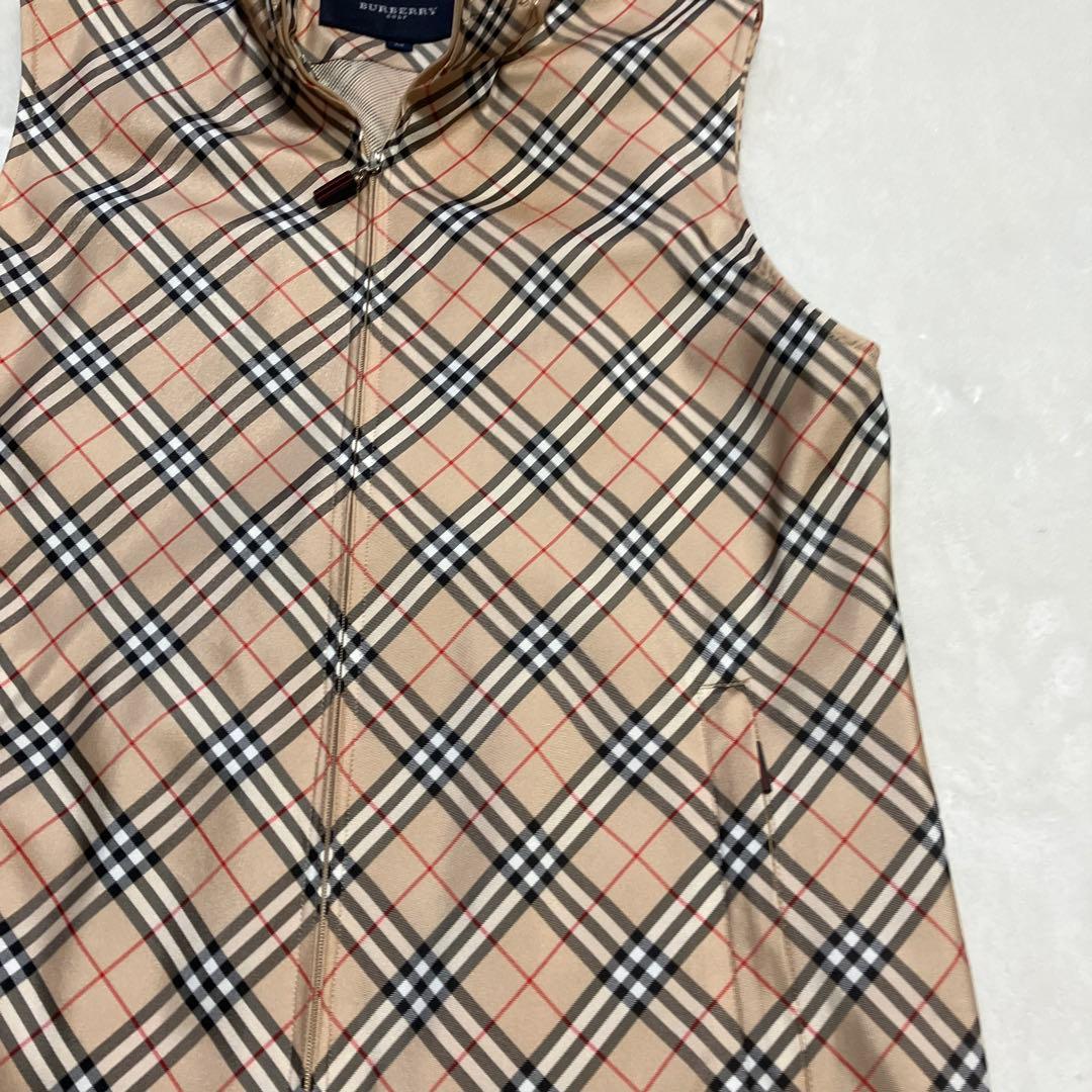 【美品】BURBERRY GOLF バーバリーゴルフ ベスト ノバチェック M