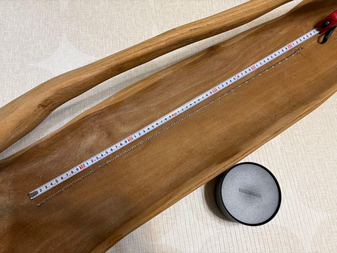サ*売様 TOM WOOD フィガロ チェーンネックレス 62cm シルバー92