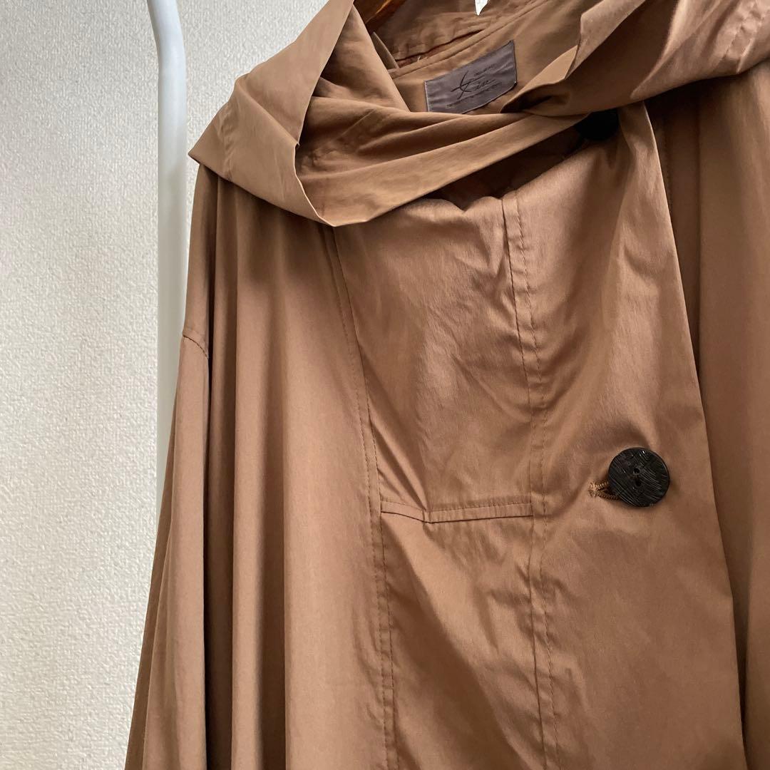 ミクロコスモ 女in オーバーサイズフーデットコート ミドル丈 size L