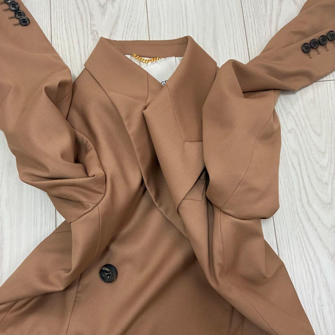 美品✨ジャーナルスタンダード レサージュ　ダブルジャケット　ブラウン