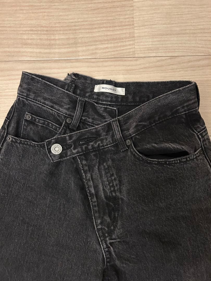 【mさま専用】MOUSSY CROSS WAIST WIDE STRAIGHT