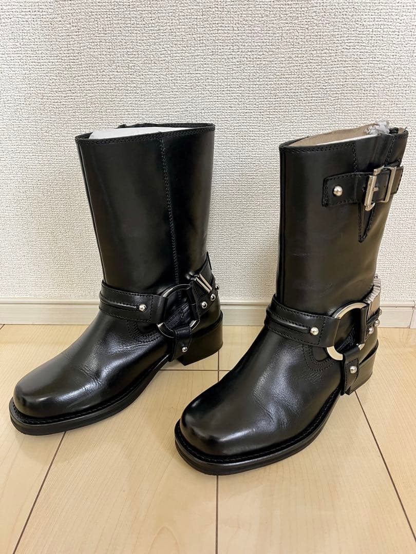 Badura 本革ブーティ ブラック EU38（24cm）ほぼ未使用