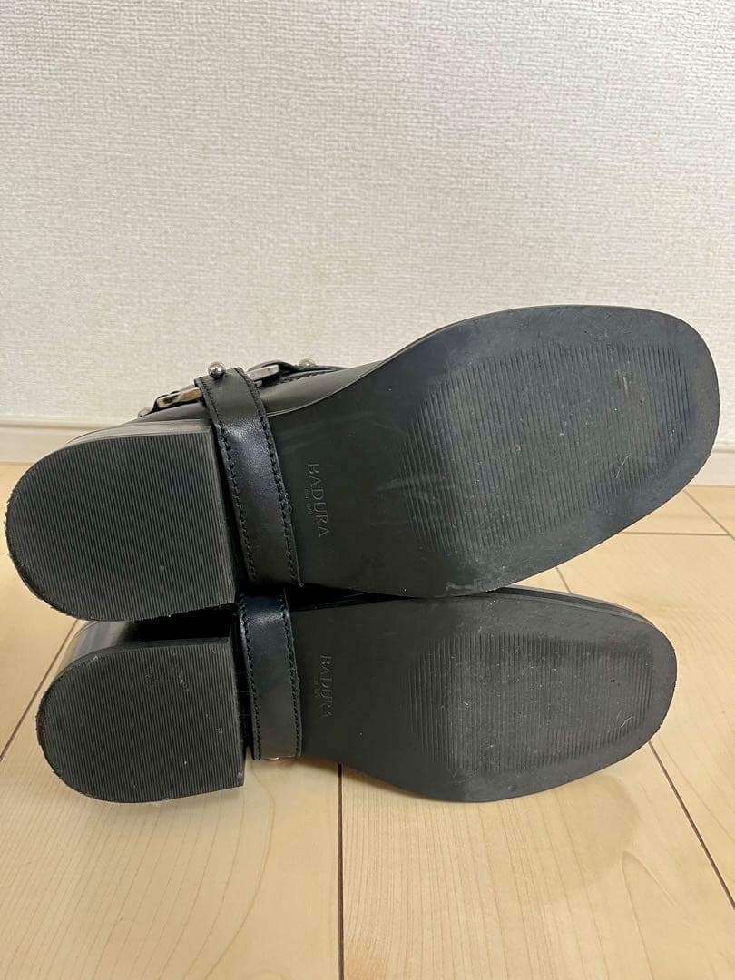 Badura 本革ブーティ ブラック EU38（24cm）ほぼ未使用