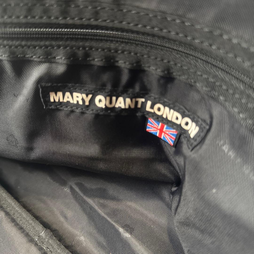 MARY QUANT マリークワント ビッグコサージュ チェックボストンバッグ