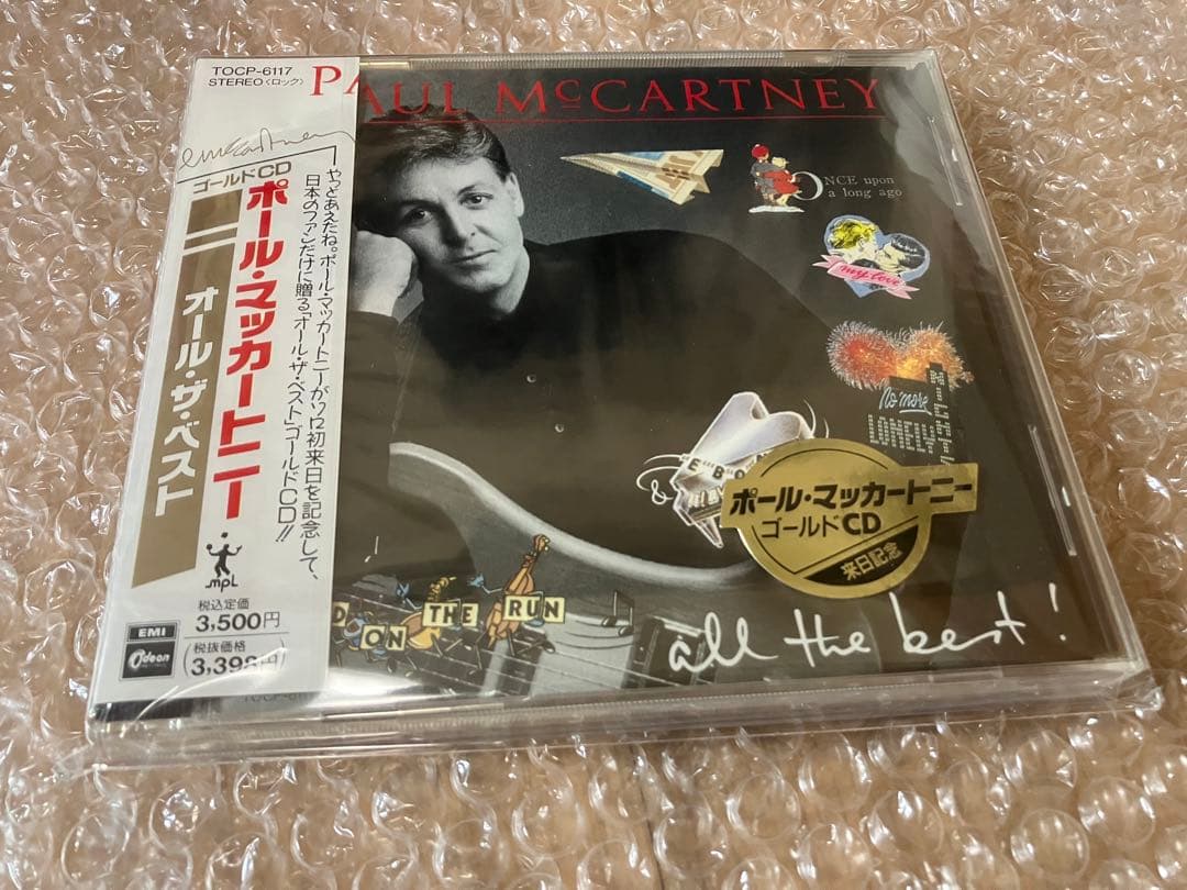 未開封シールド　背綺麗　ステッカー付き　24金ゴールドCD ポールマッカートニー