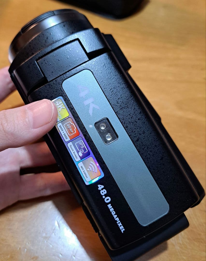 4Kビデオカメラ 4800万画素 16倍ズーム