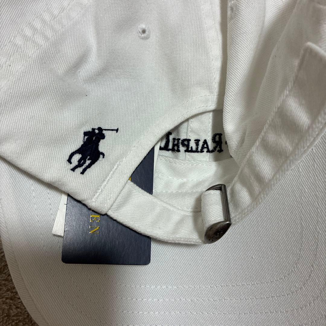 新品未使用✨Polo Ralph Lauren ロゴホワイト キャップ