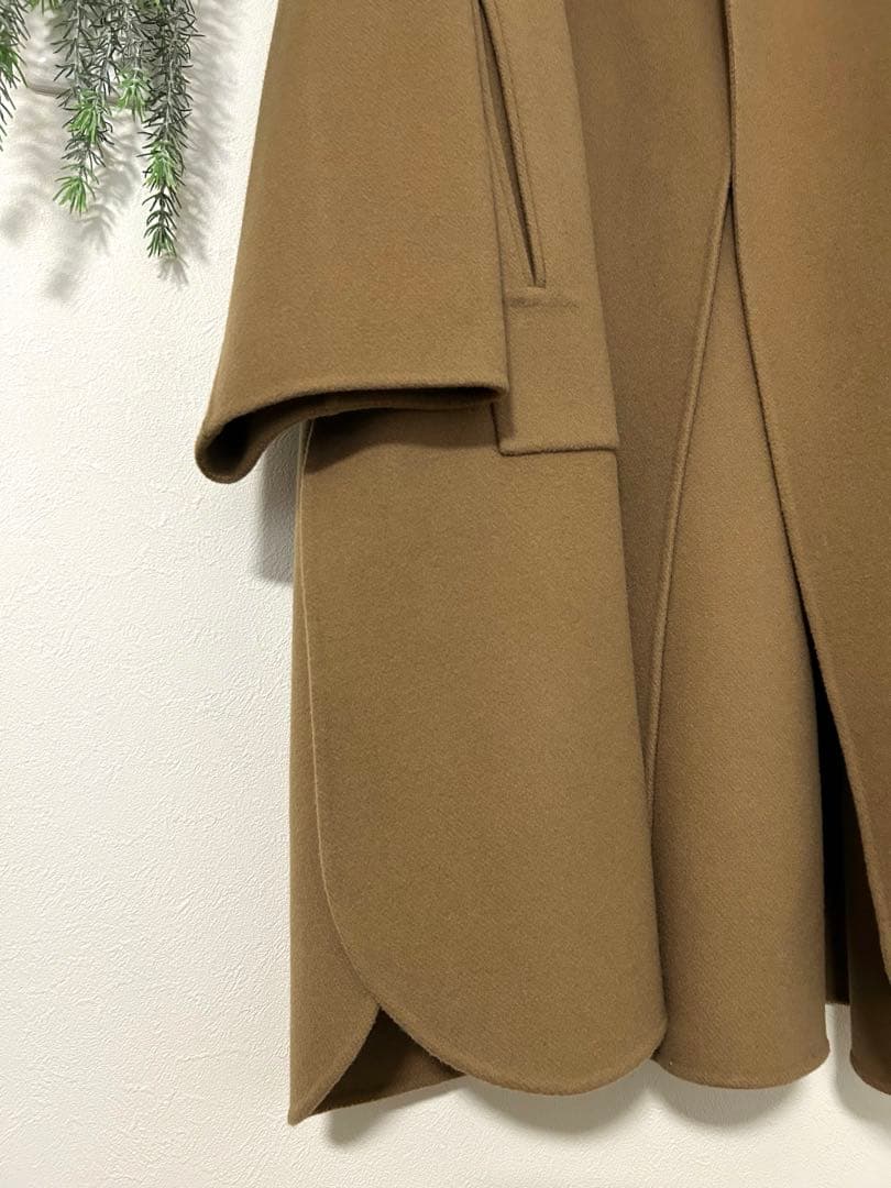 AEWEN MATOPHイウエン マトフ スリットリバーコート ガウン ロング丈
