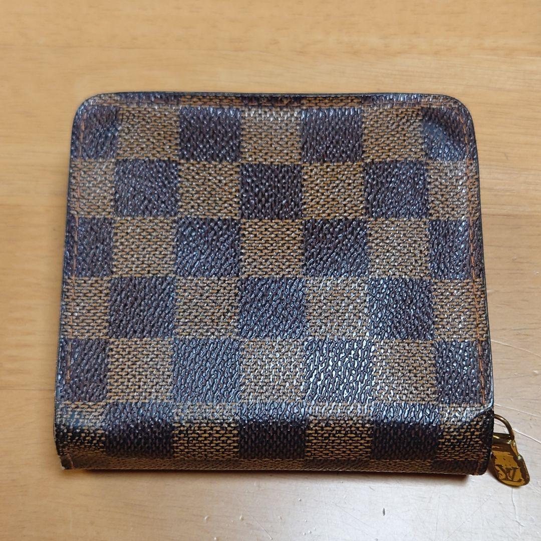ルイ ヴィトン ダミエ コンパクト ジップ LOUIS VUITTON 折り財布