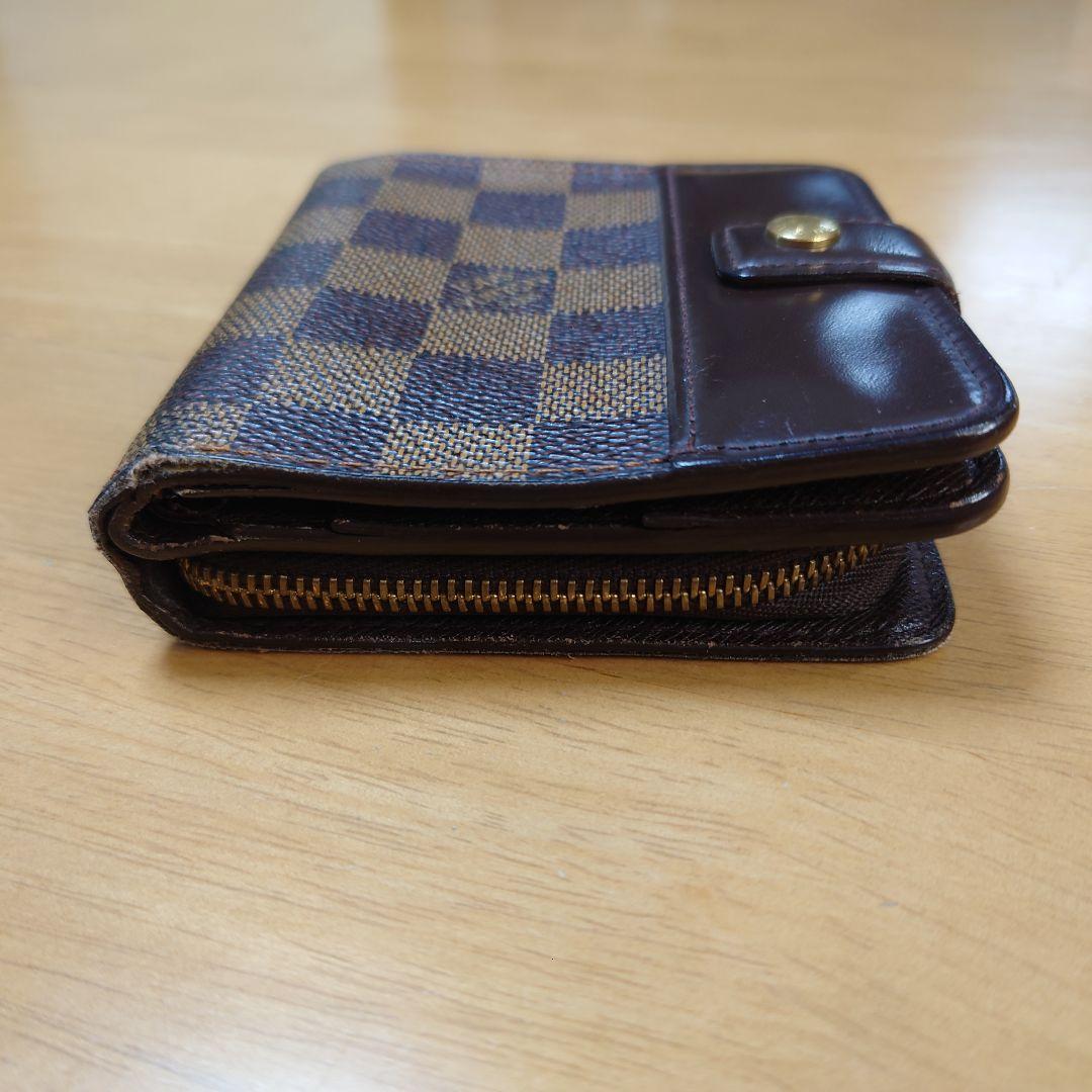 ルイ ヴィトン ダミエ コンパクト ジップ LOUIS VUITTON 折り財布