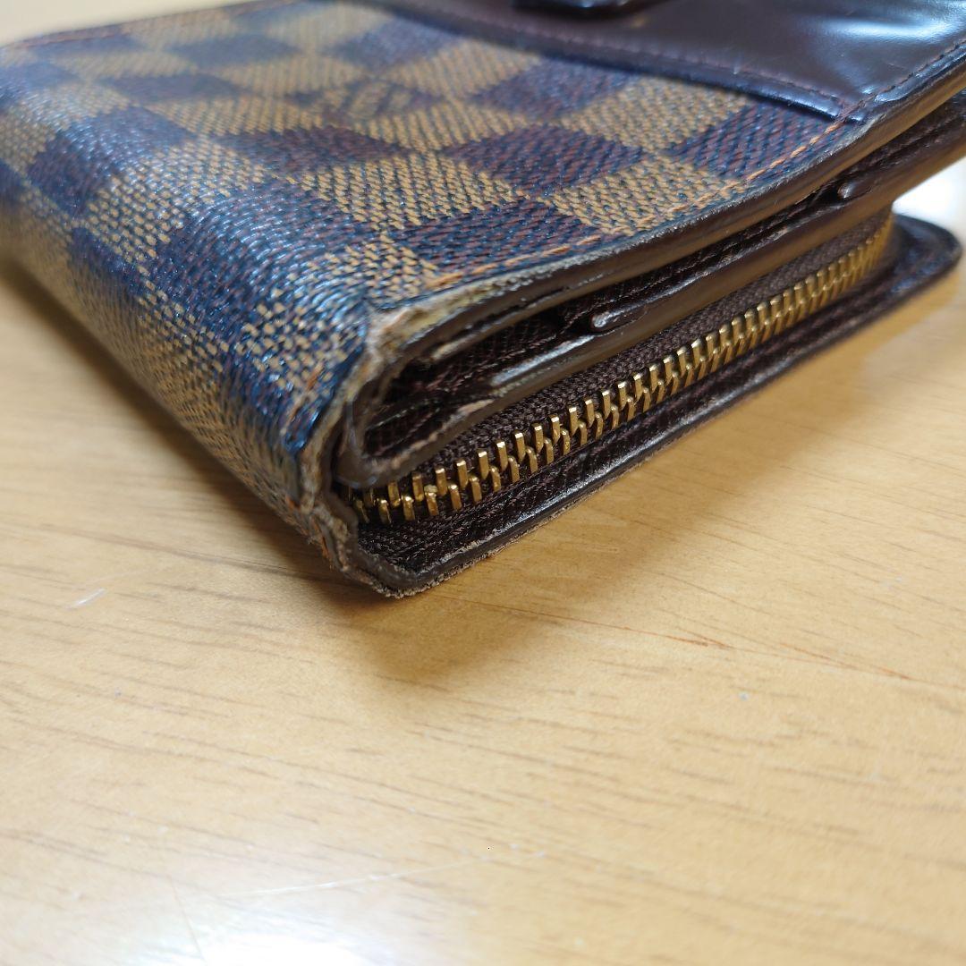 ルイ ヴィトン ダミエ コンパクト ジップ LOUIS VUITTON 折り財布