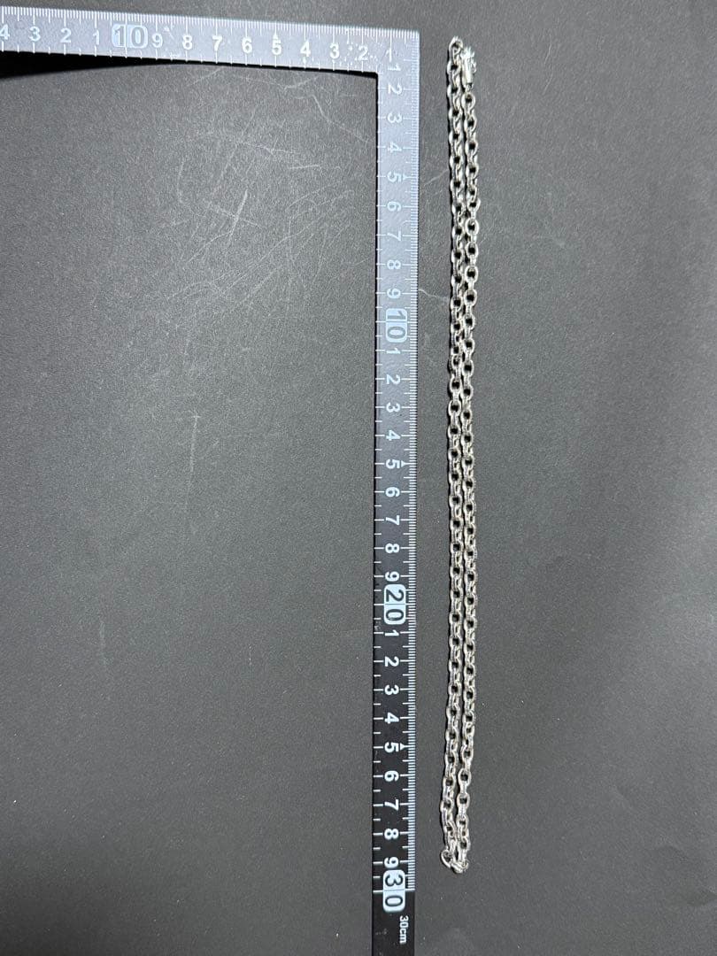 ペーパーチェーンネックレス　60cm シルバー925