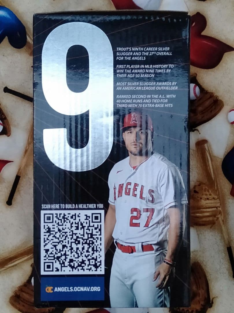 ANGELS 27 マイクトラウト シルバースラッガー賞 ９回記念 ボブルヘッド