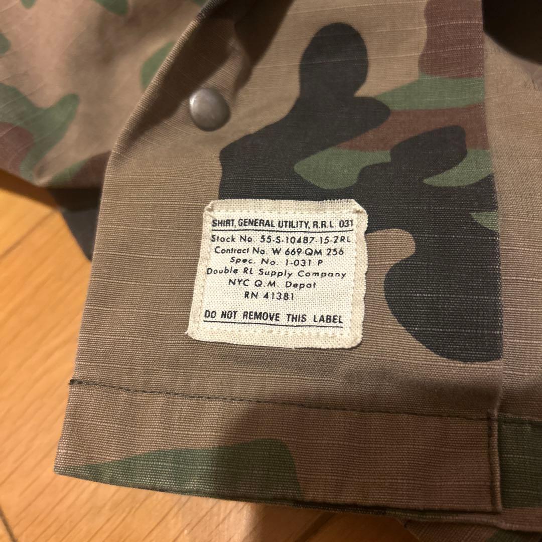 RRL ダブルアールエル　迷彩シャツ　サイズM