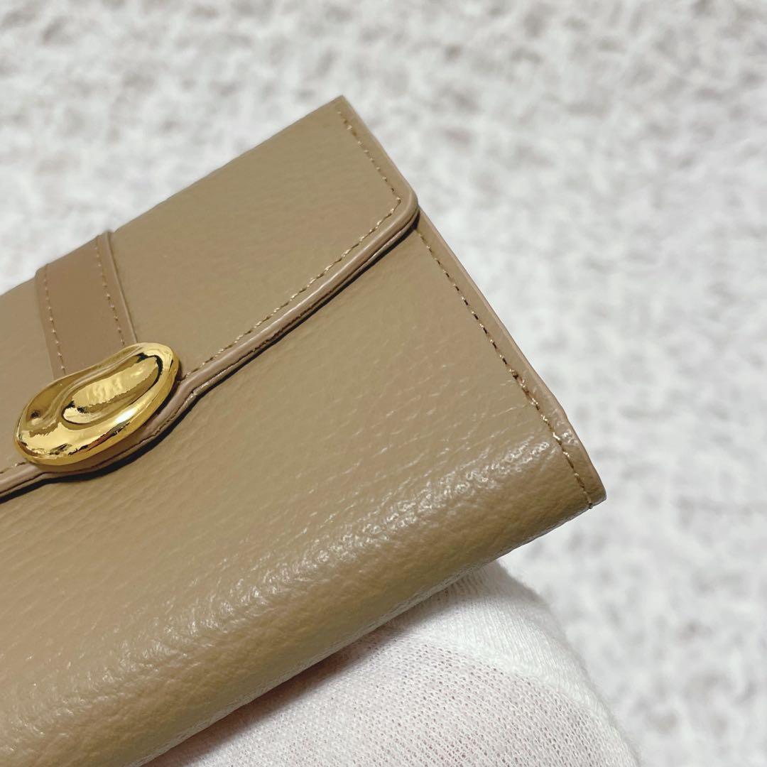 未使用品✨russet ラウンドフラップミニウォレット モカ　三つ折り