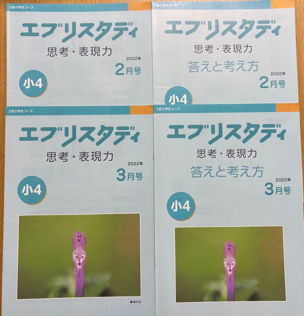 Z会　エブリスタディ　思考・表現力　小4