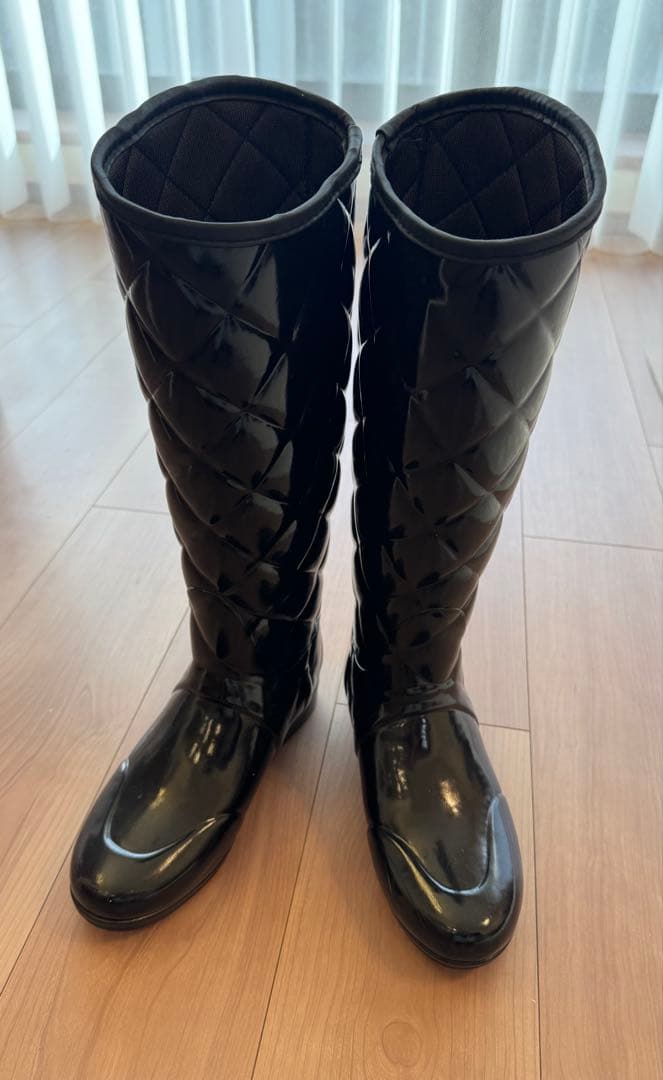 【希少デザインx希少タグx極美品】　HUNTER レインブーツ／ロングブーツ