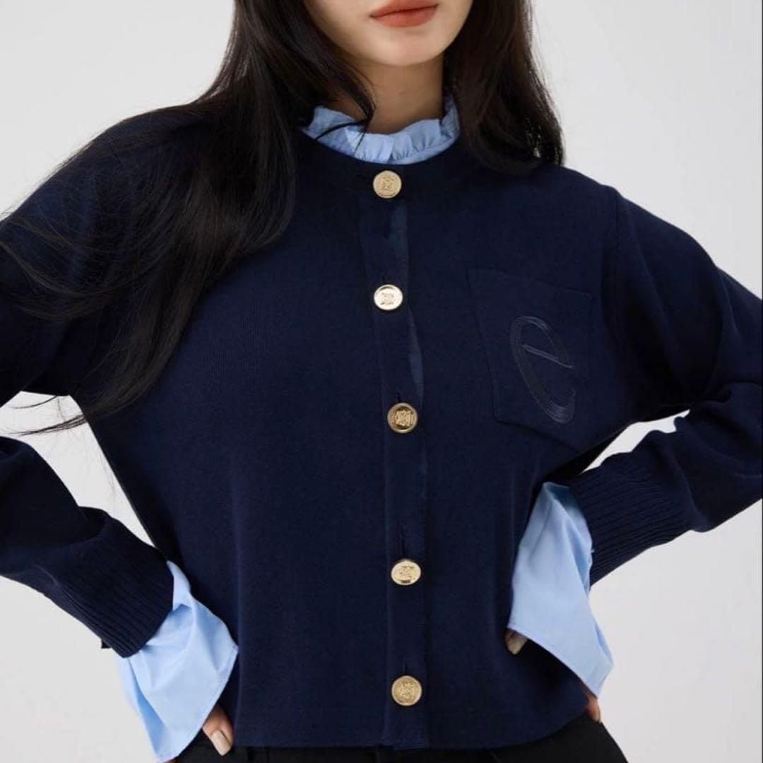 Attached collar カーディガン eimy istoire