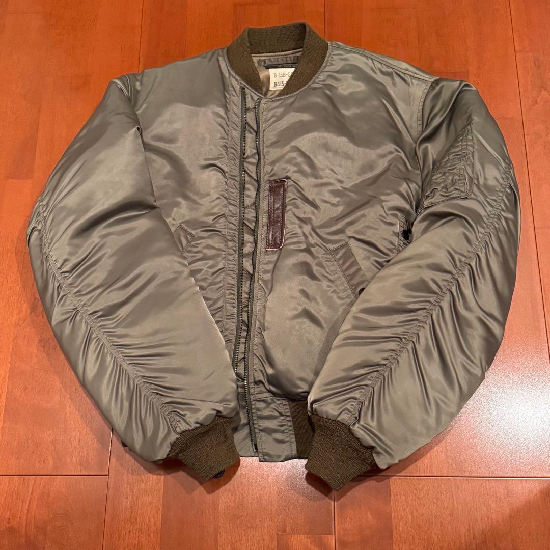 B-15B MOD フライトジャケット ミリタリー MA-1 レア 42 XL