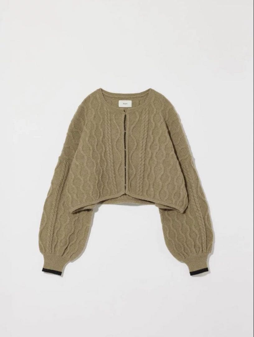 トップス eaphi CABLE KNIT CARDIGAN