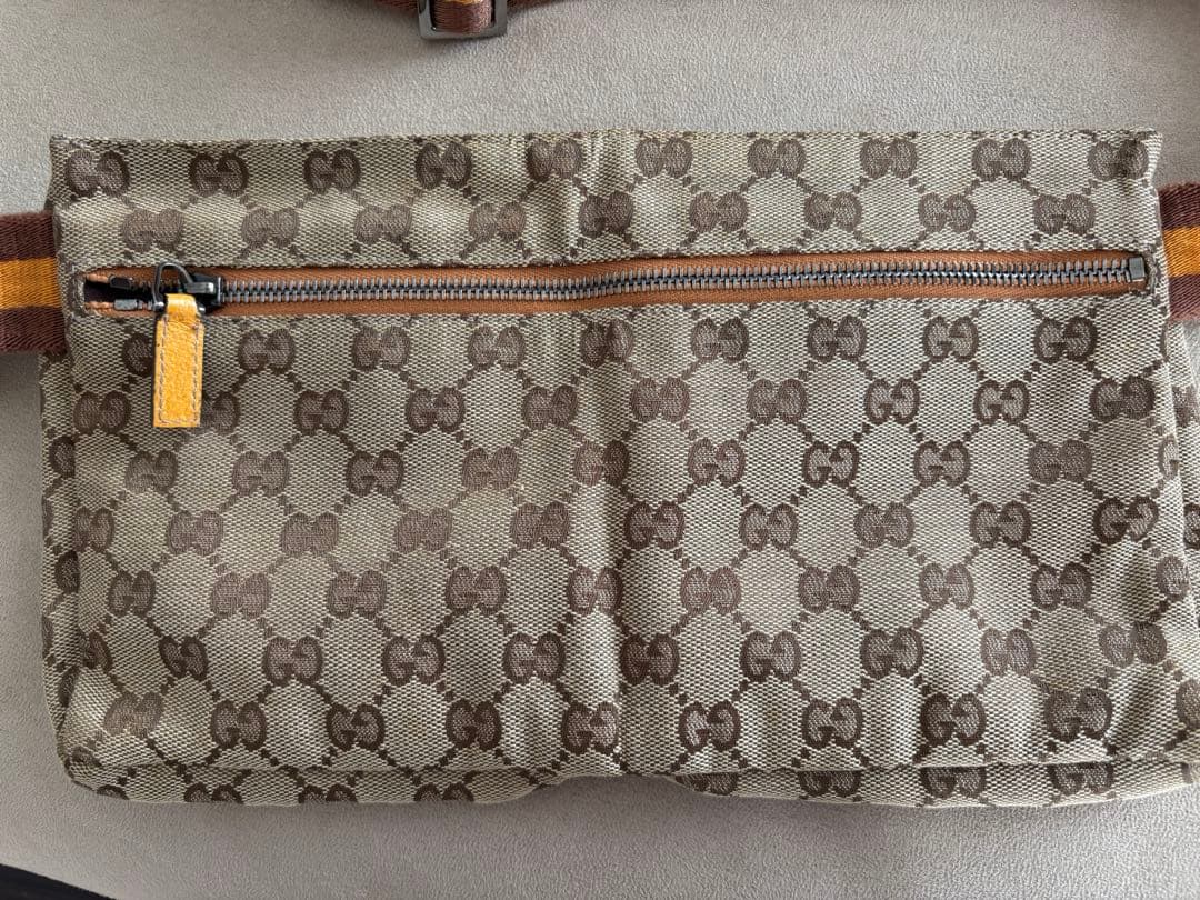 ら*む様 【GUCCI】GGキャンパス ウエストポーチ 専用布袋付