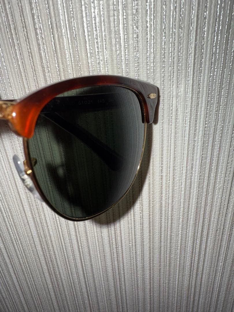 Ray-Ban Clubmaster サングラス ブラウン/ゴールド　レイバン