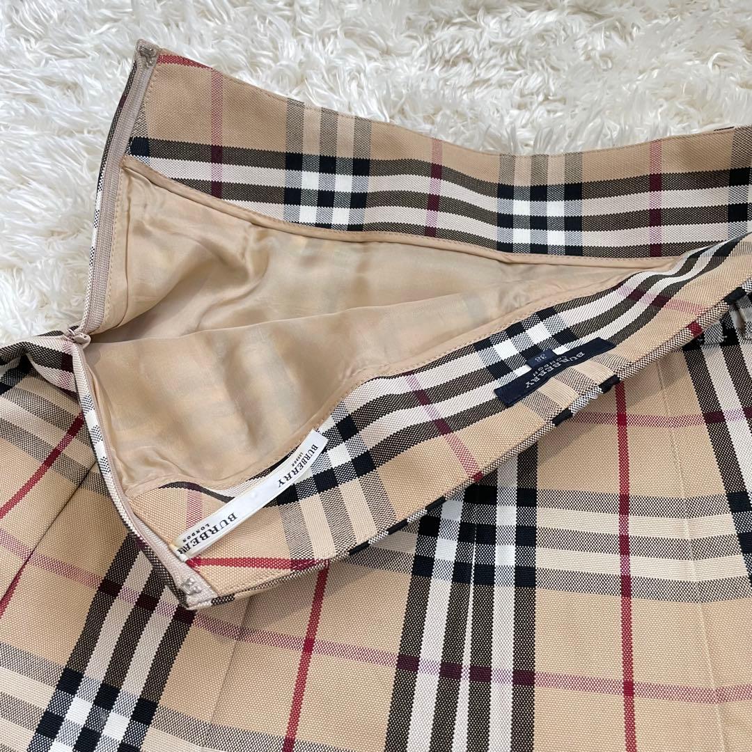 BURBERRY LONDON メガチェック Aライン スカート Mノバチェック