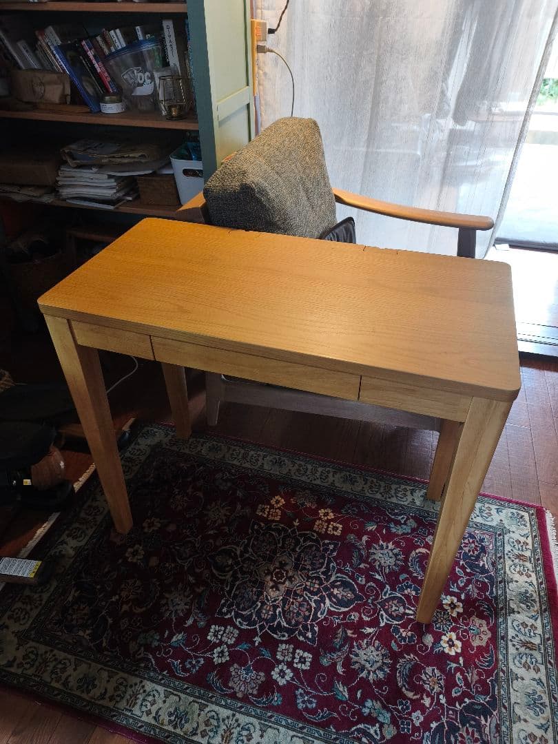 【美品！送料込！】完成品　 ベルメゾン　コンパクトデスク　80×40