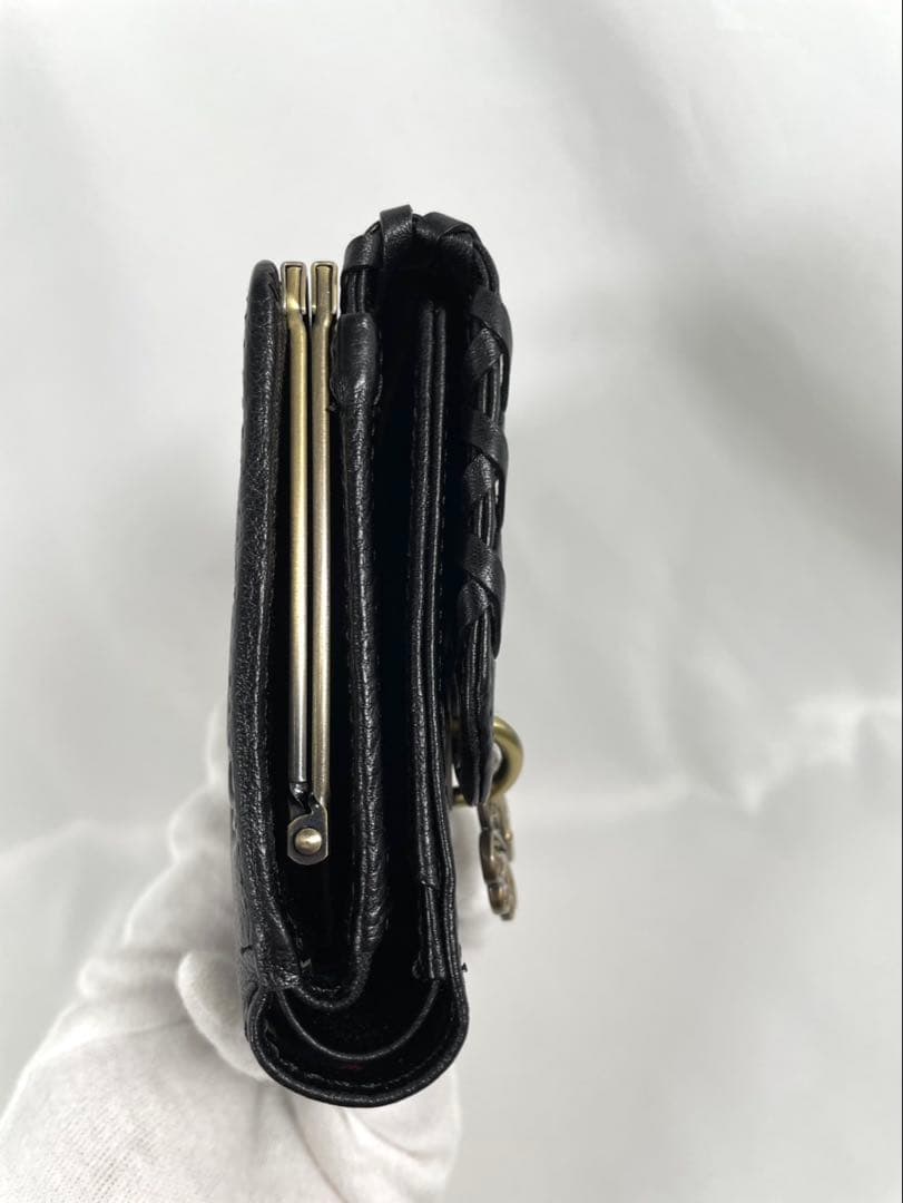 未使用 ANNA SUI アナスイ 三つ折り財布 がま口 バタフライ 蝶