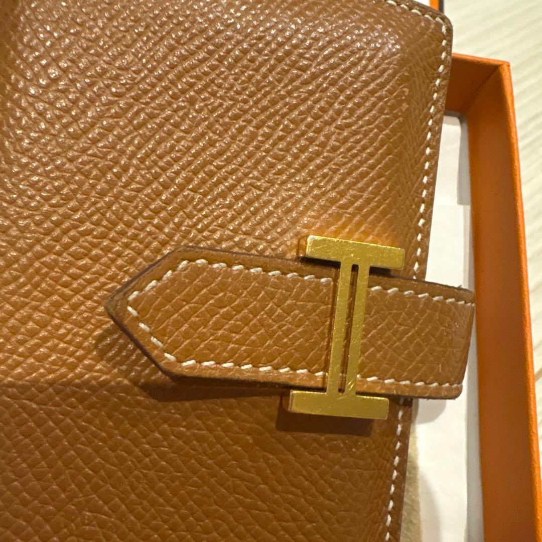 エルメス HERMES ベアンミニ ゴールド 財布 ウォレット