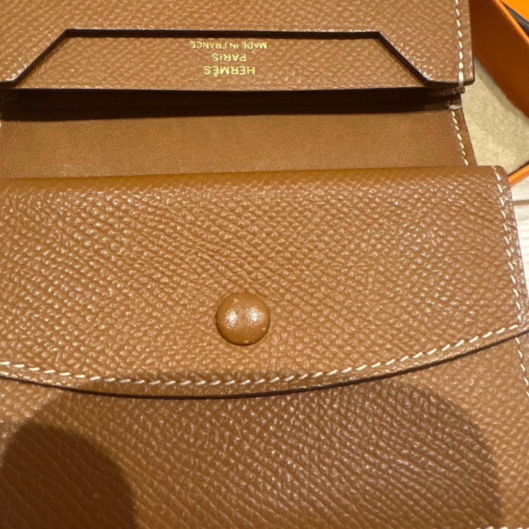 エルメス HERMES ベアンミニ ゴールド 財布 ウォレット