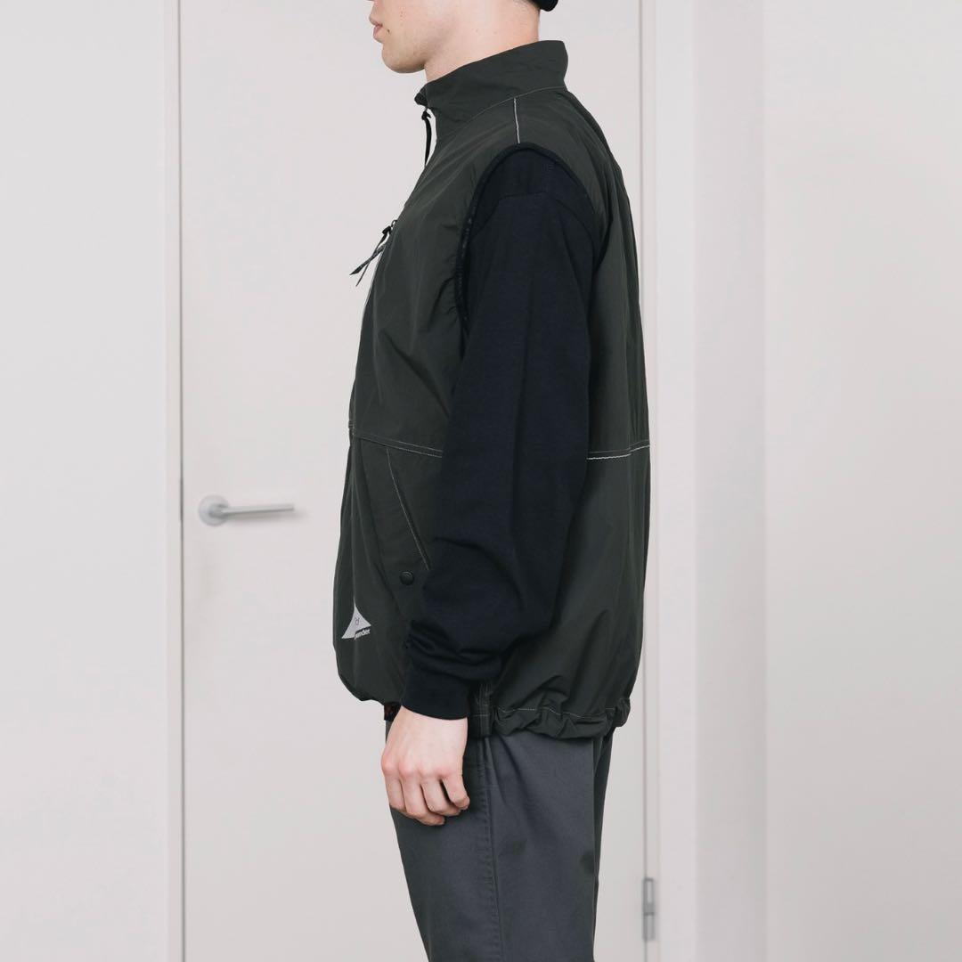 【新品】and wander × GRAMICCI ハーフジップ　ナイロンベスト