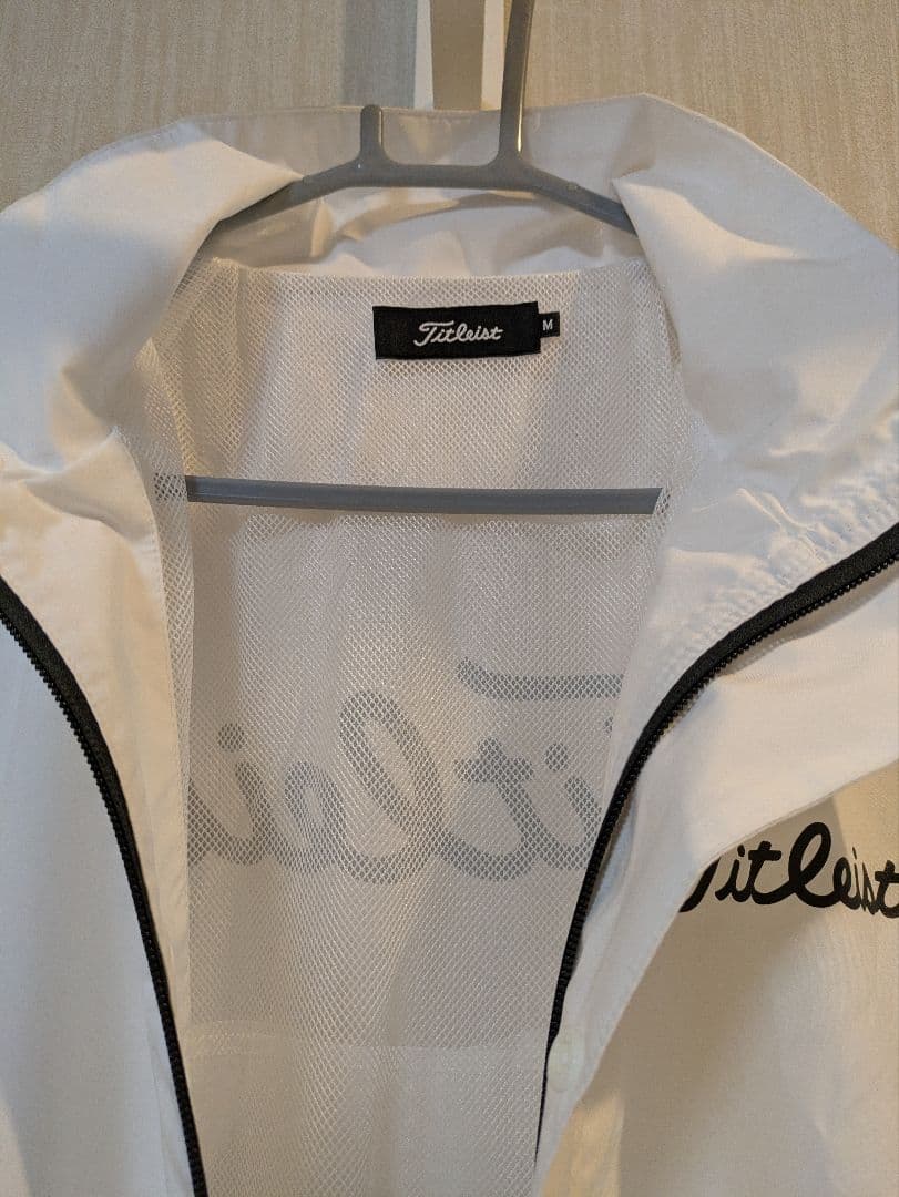 Titleist メンズ レインウェア M ホワイト/ブラック