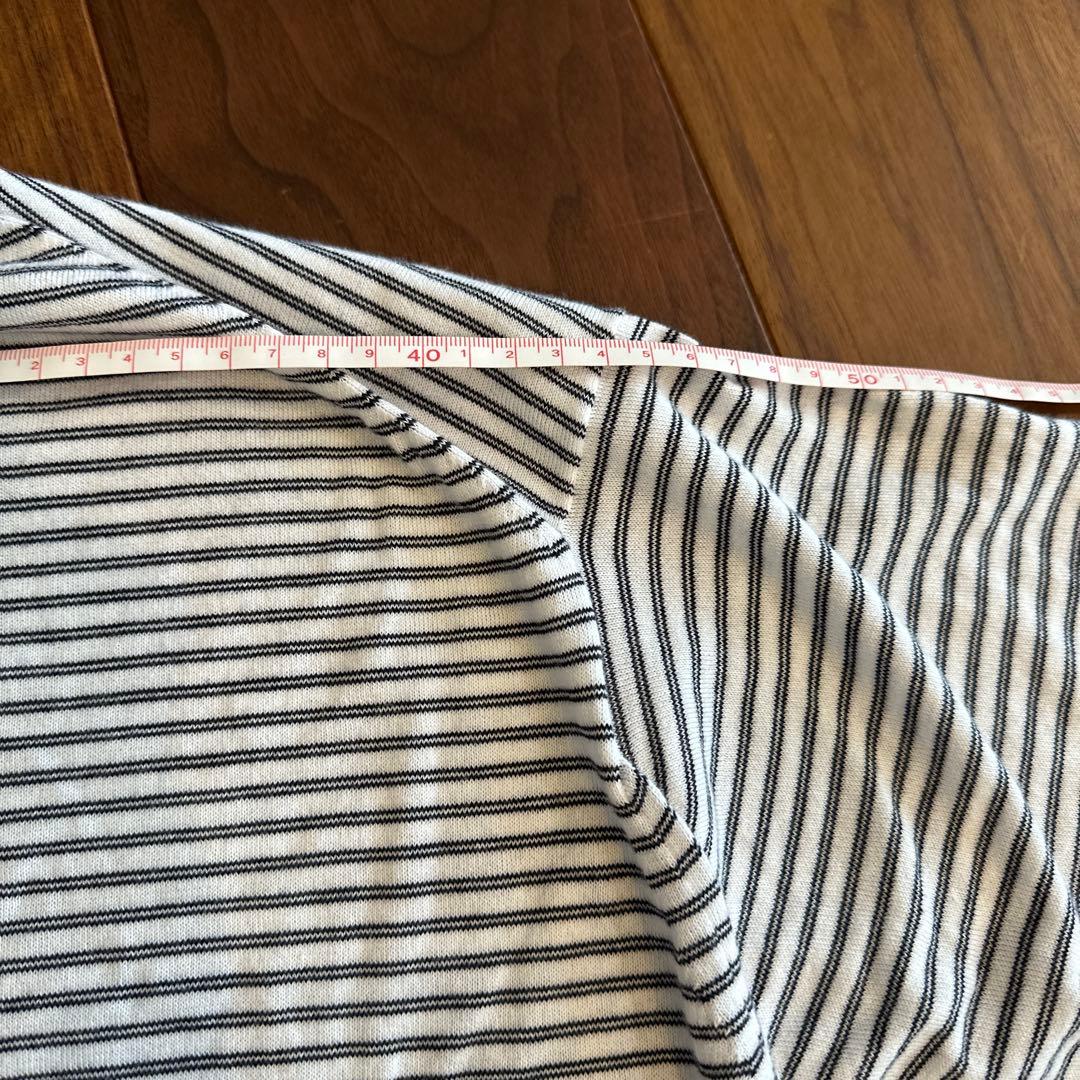 JOHN SMEDLEY ストライプ Tシャツ M