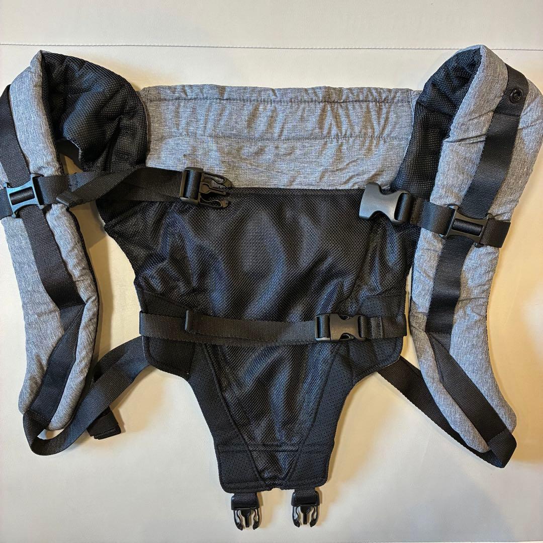 【美品】POLBAN PRIME ヒップシート抱っこひも メランジグレー