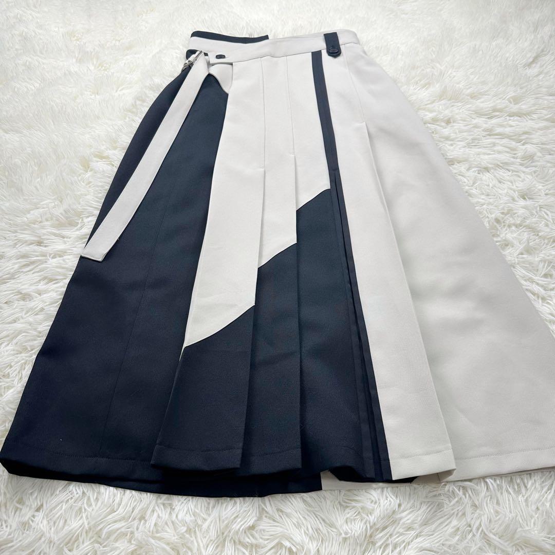 美品 united tokyo ステアーズバイカラースカート Lサイズ
