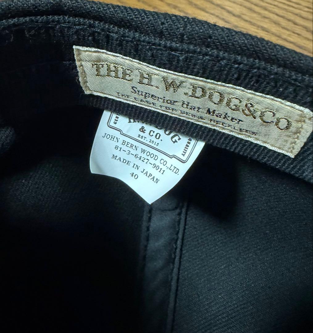 THE H.W.DOG & CO. トラッカーキャップ 40 ブラック