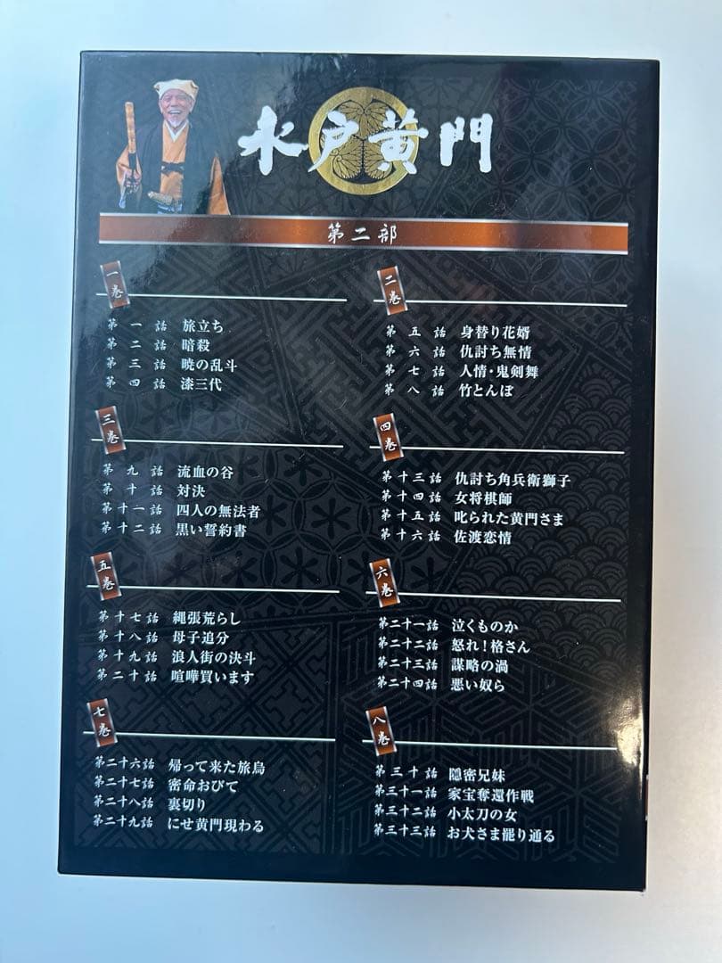 水戸黄門　DVD-BOX 第二部　全8巻　サンプル品