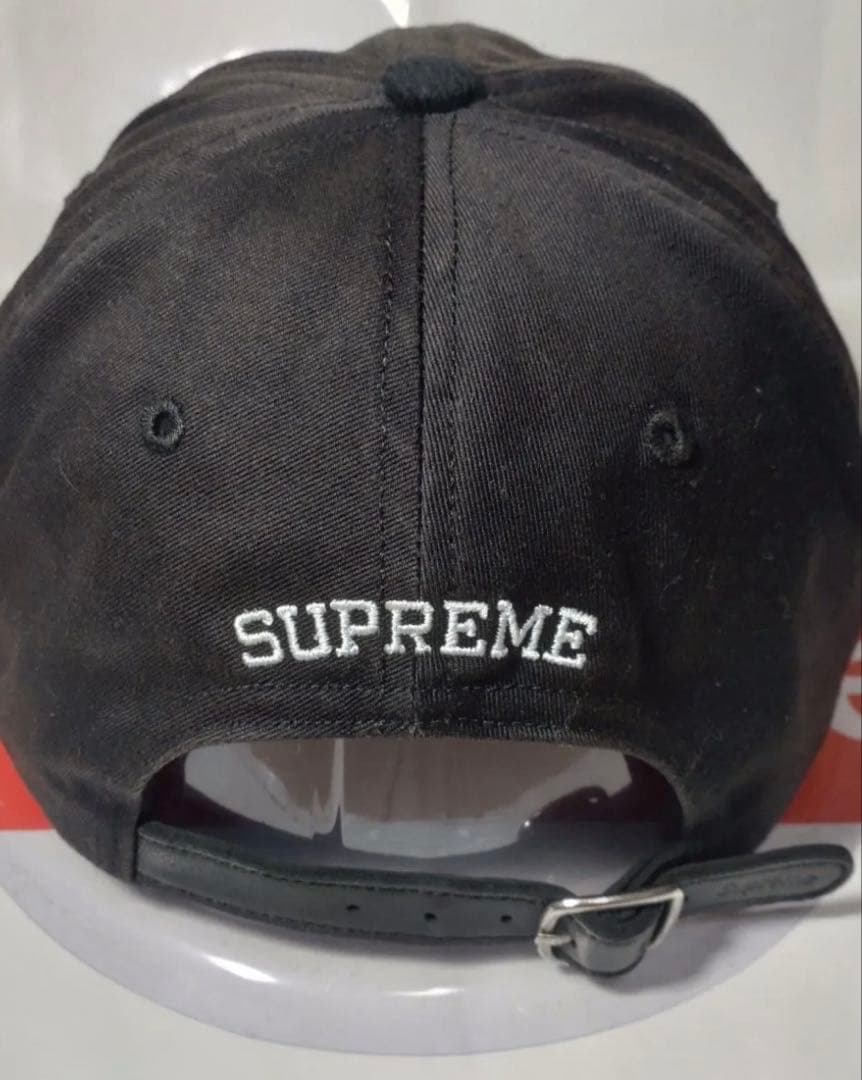 Supreme ブラック キャップ Sロゴ
