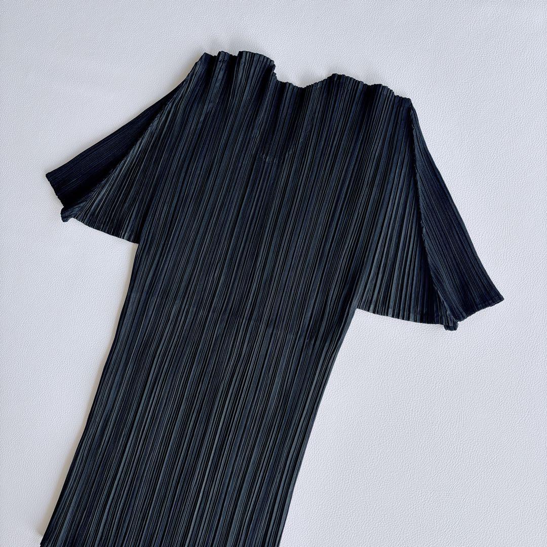 極美品✨PLEATS PLEASEプリーツプリーズ　トップス　半袖　サイズ4 黒