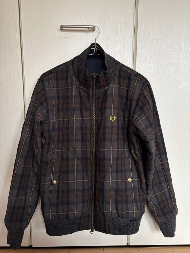 Fred Perry ネイビー リバーシブルジャケット