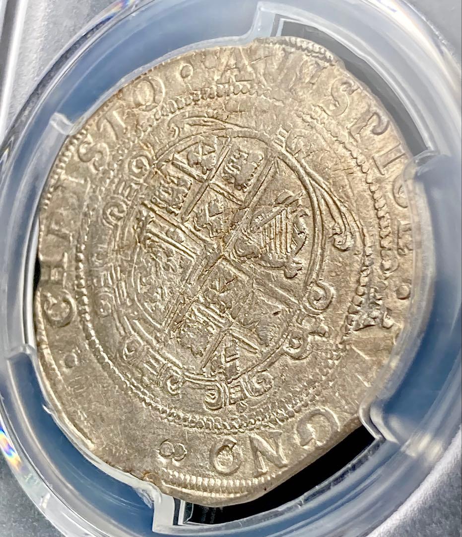 【NGC AU50】1645-46年 イングランド ハーフクラウン 手打ち銀貨