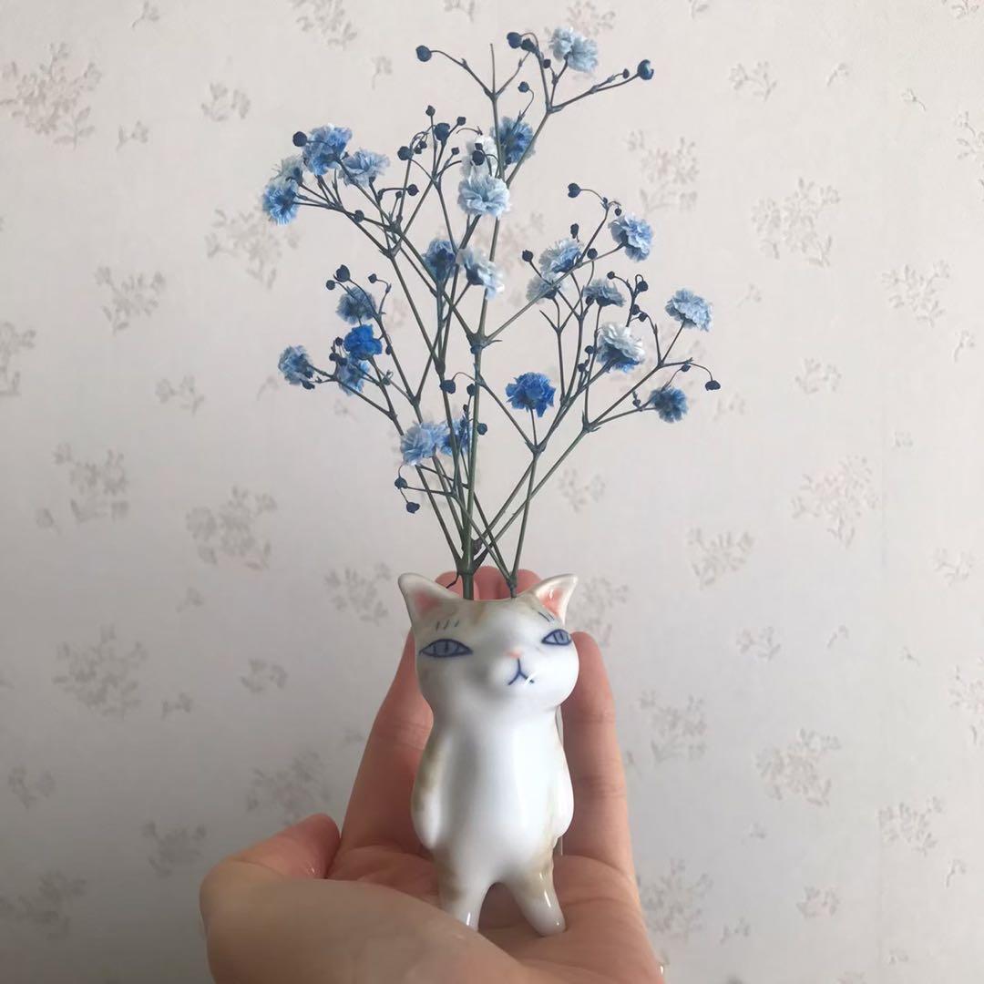 猫　花瓶 一輪挿し　Flower フラワー　ねこ　パスザバトン　ヒグチヨウコ