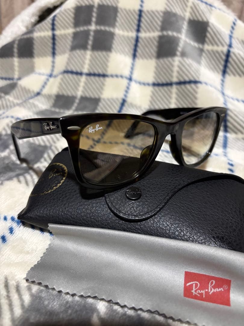 Ray-Ban ウェイファーラー　ブラウンハーフレンズ　べっ甲フレーム