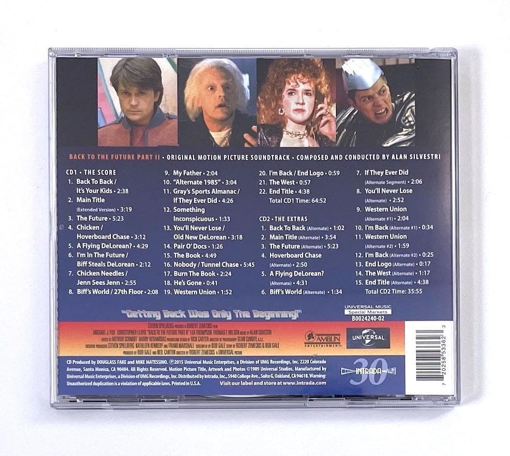 廃盤 拡張盤 CD バック・トゥ・ザ・フューチャー PART2 サウンドトラック