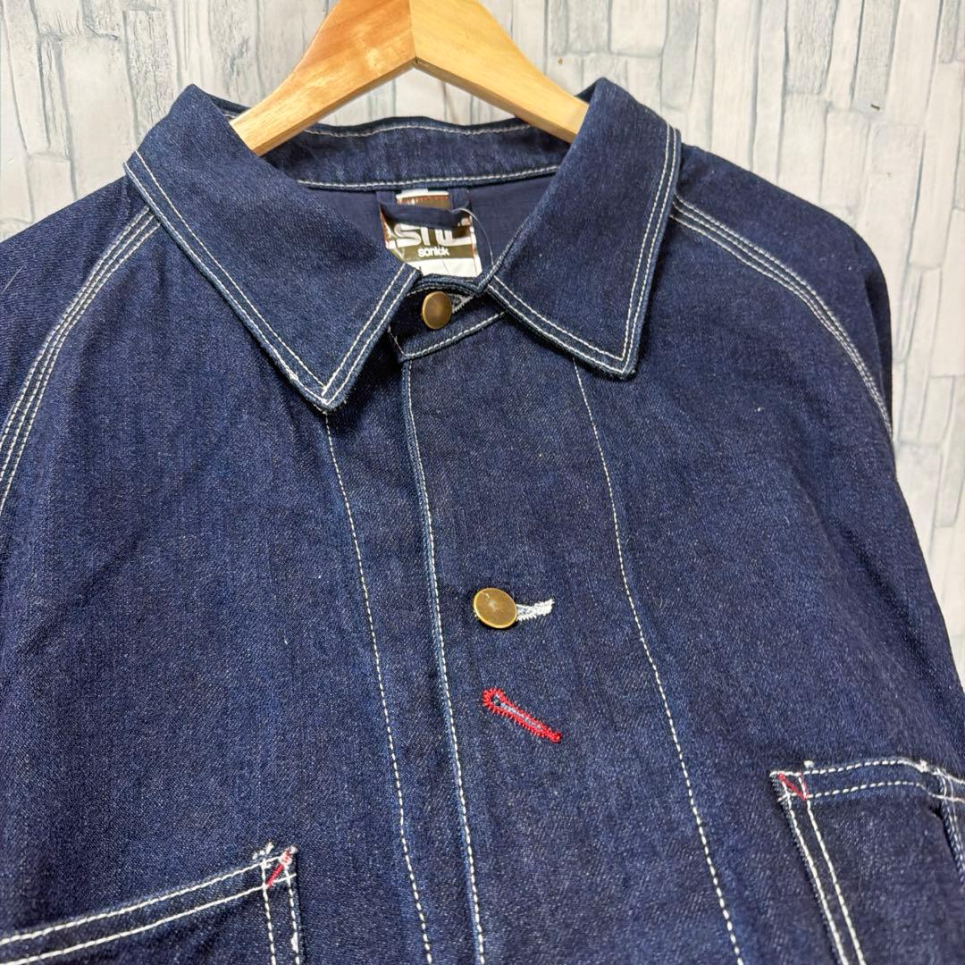 古着　カバーオール　ヴィンテージ　デニム　90s アメカジ　ジャケット