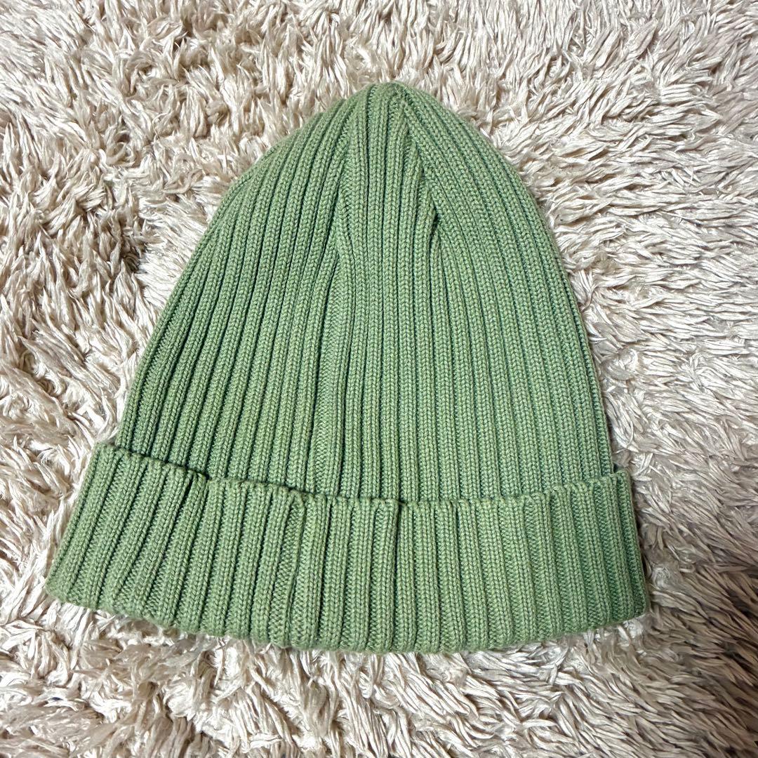 新品未使用✨ Supreme シュプリーム ロゴ ニット帽 ビーニー カーキ