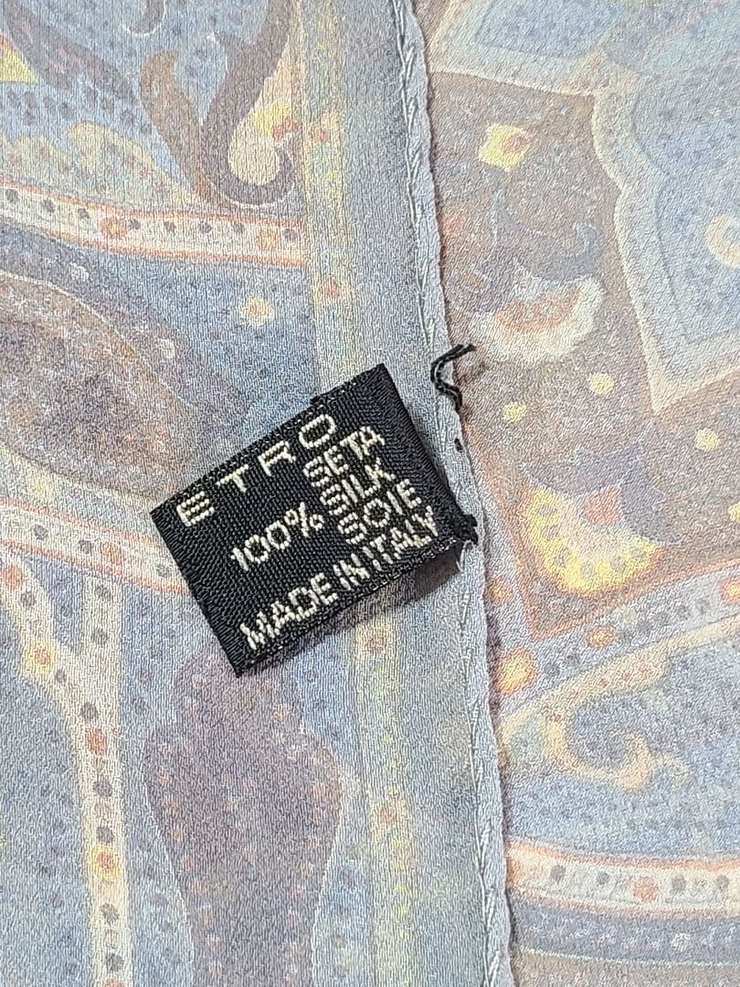 ETRO エトロ ペイズリー柄 シルク ストール