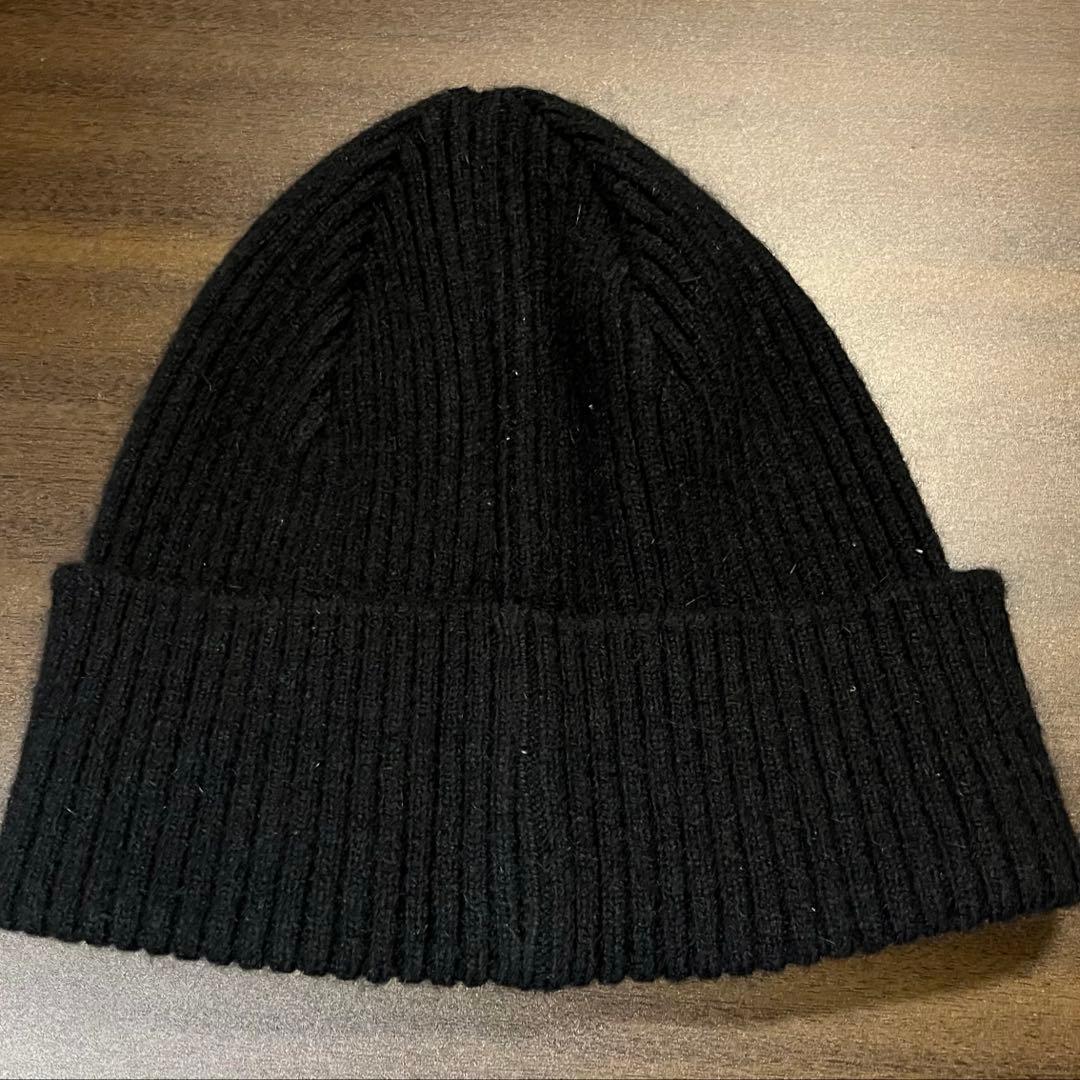 ほぼ未使用 BURBERRY LONDON ニット帽 黒 バーバリーロンドン